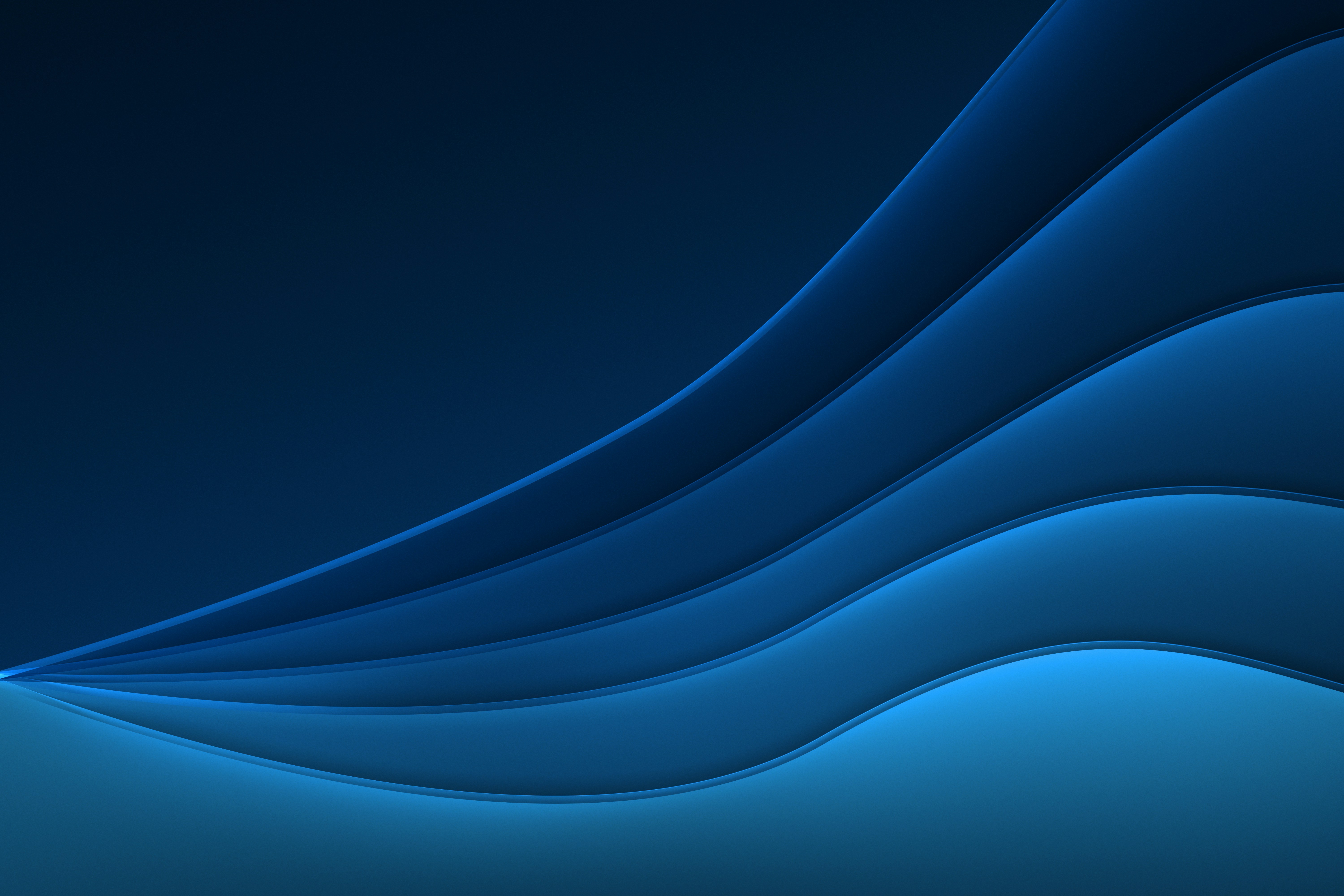 Abstract blue background with wavy lines
